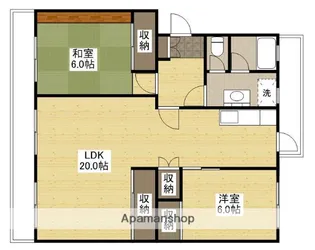 K’S B KAIROEN B棟【4階】の間取り