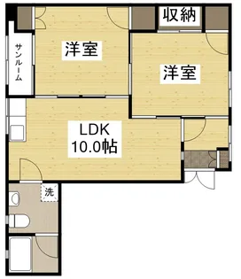 CALM中広【3階】の間取り
