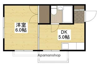 アイビル楽々園(旧水谷ビル)【3階】の間取り