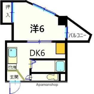 ハイムサンシルク【3階】の間取り