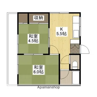 第二楠ビル【3階】の間取り