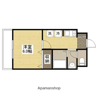 グッディ長束Ⅱ【3階】の間取り
