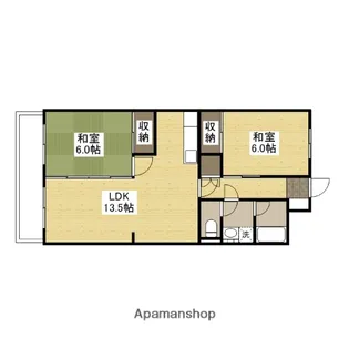 コーポ井口台【502号室】の間取り