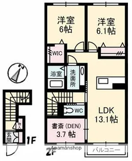 フルール C棟【2階】の間取り