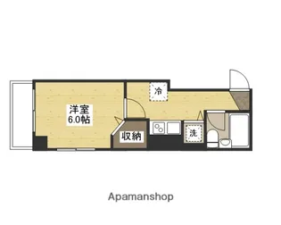 アミティ白島【5階】の間取り