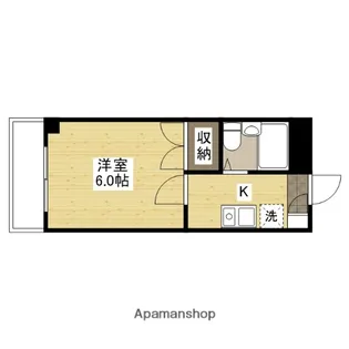 パステルクボ15【6階】の間取り