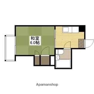 コーポ安留【1階】の間取り