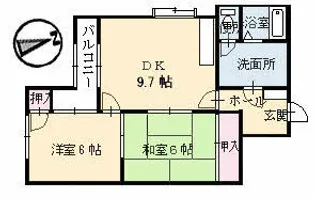 メゾン江波東【3階】の間取り