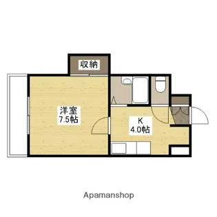 ルミノーソ三篠【3階】の間取り
