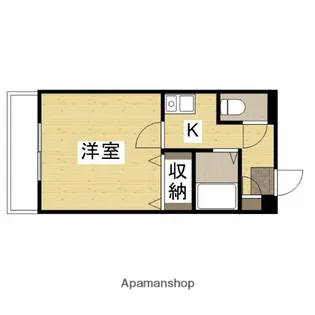 横川マンション【9階】の間取り