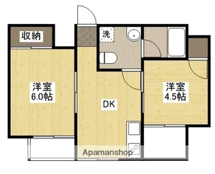 グリーンハイツ多田【4階】の間取り