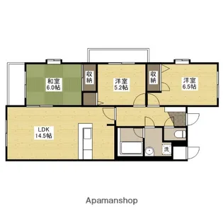 ネオスA館【2階】の間取り