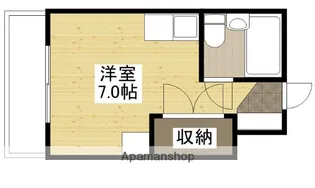 1Rの間取り画像