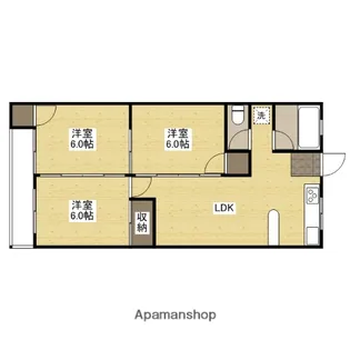 舟入南マンション【4階】の間取り