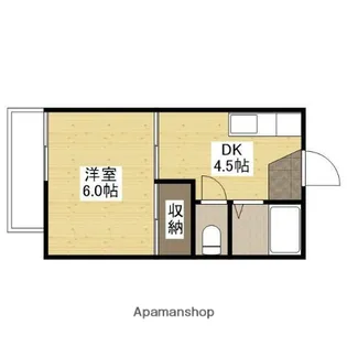 SANAEコーポ【1階】の間取り