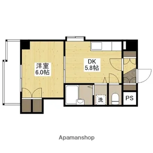 SINCERE−舟入【3階】の間取り