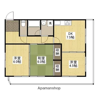 プログレス利松【3階】の間取り