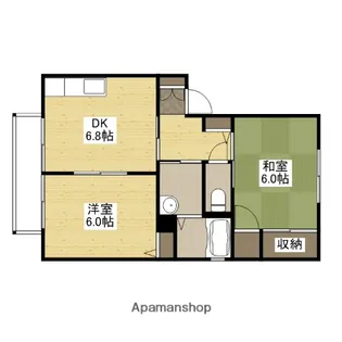 フレサリアA棟【1階】の間取り