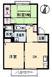 フレサリア A棟【2階】の間取り