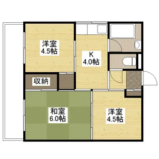 海老園春秋マンション【5階】の間取り