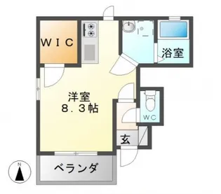 ハレルヤSHOJI【1階】の間取り