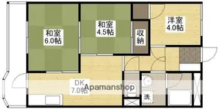 牛田東ハイツ【3階】の間取り