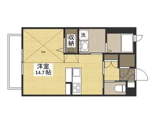 メロディ参番館【2階】の間取り