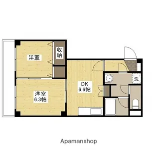 第一大内ビル【2階】の間取り