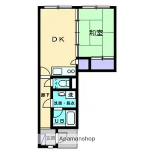 トランコート御幸橋【1階】の間取り