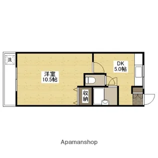第一タウン皆賀【3階】の間取り