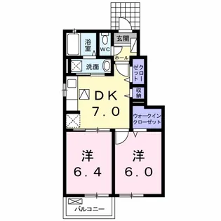 ダリエⅡ【1階】の間取り