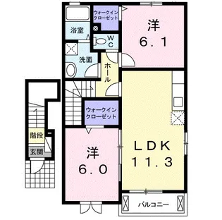 シーサイドスクエアーⅠ【2階】の間取り