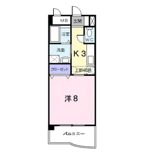 サニーヒルズK【4階】の間取り