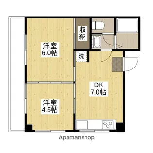 河元ビル【4階】の間取り