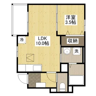 クレール立戸【1階】の間取り
