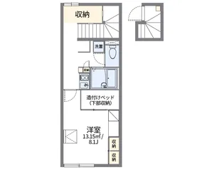 レオパレス行友【2階】の間取り