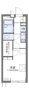 レオパレス広白岳【101号室】の間取り