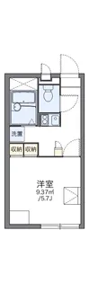 レオパレス横路【203号室】の間取り