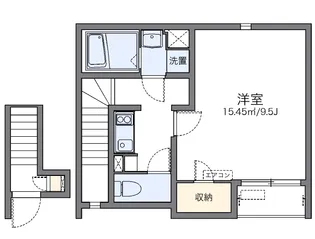 レオネクストファミーユS【203号室】の間取り