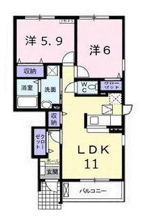 ルミナリエ 請石【1階】の間取り