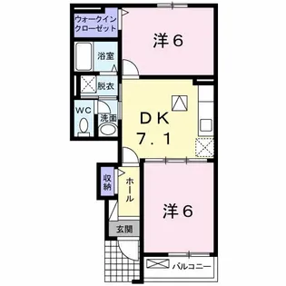 エアリーガーデン【1階】の間取り
