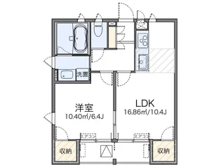 レオネクストグリーンハウス江波【3階】の間取り