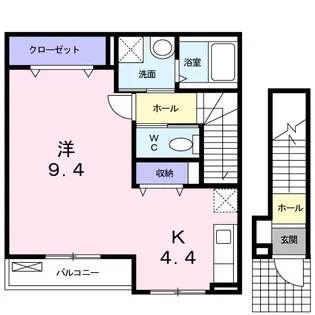 ベルカーナ【2階】の間取り