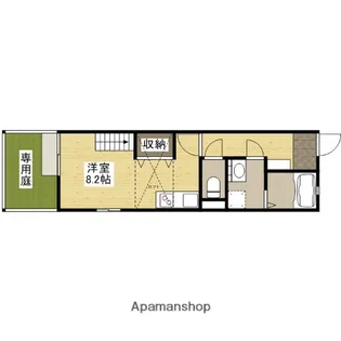 アメニティ庚午【1階】の間取り