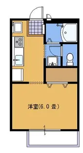 ビーライン東原【102号室号室】の間取り