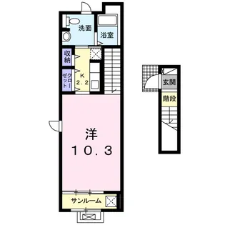 セルカ デ マーレ【2階】の間取り