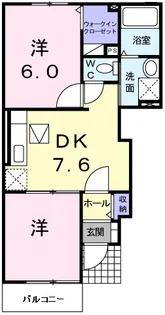 サンライフ大毛寺【1階】の間取り