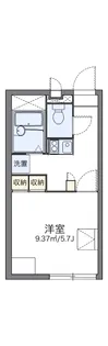 レオパレスサンモリッツ【1階】の間取り