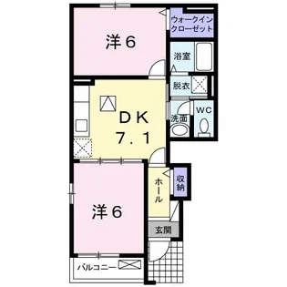 マイネ ファミーリエ Ⅱ【1階】の間取り