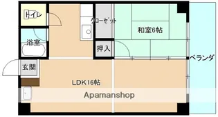 東洋コーポラス【7階】の間取り